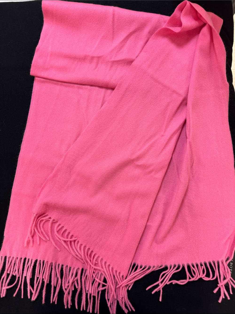 Talbots Bright Pink Cashmere Pashmina